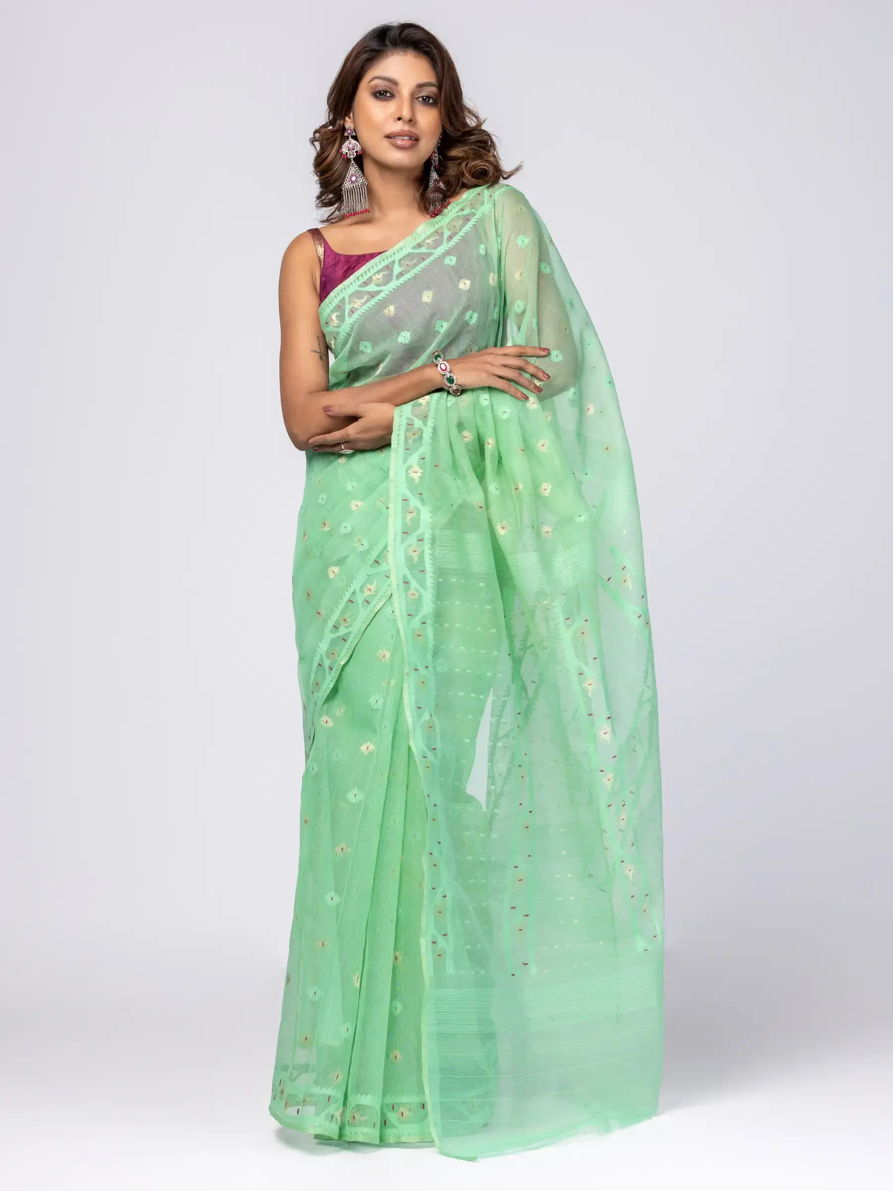 Silk Jamdani Saree